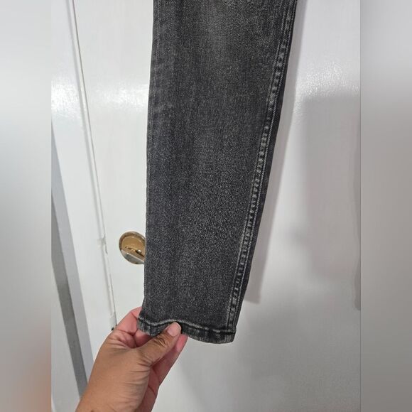 EVERLANE High-Rise Ankle Skinny Jeans Washed Black Sz 26 - Picture 7 of 11